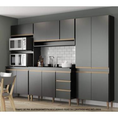 Imagem de Conjunto armários de cozinha modulada 4 peças 2,80m CJ30-023 Semplicit