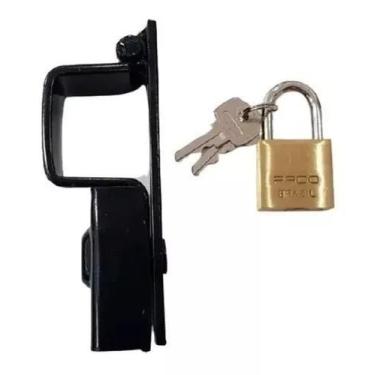Imagem de Trava Porta C/ Cadeado Pado Portão N 3 35x50mm - Tecnotrava