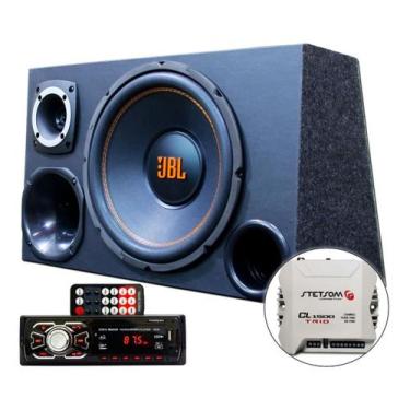 Imagem de Kit Som Caixa Trio Sub Jbl Aparelho Usb Bluetooth Stetsom - Oestesom