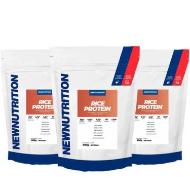 Imagem de Combo 3 Proteína Do Arroz 900g Natural NEWNUTRITION, Natural, Único