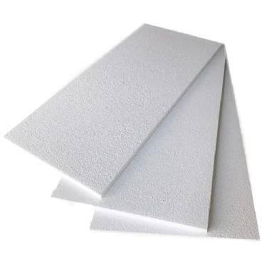 Imagem de 50 PLACAS DE ISOPOR ANTICHAMAS COM 10MM (1 CM) DE ESPESSURA - 100x50x1 CM - PARA FORRO, ISOLAMENTO ACÚSTICO.