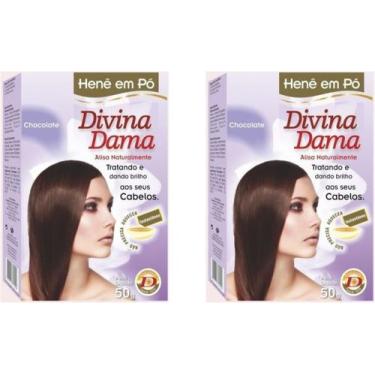 Imagem de Hene em Po Divina Dama 50gr Jaborandi Caixa ( Cores: Chocolate, Incolo
