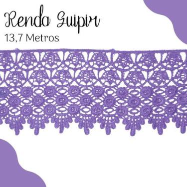 Imagem de Renda Guipír Lilás - Rolo Com 13,7 Metros - Chl185 - Nybc