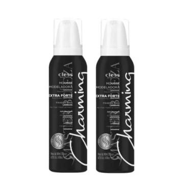 Imagem de Kit 2 Mousse Modeladora Charming Fixador Extra Forte Cless