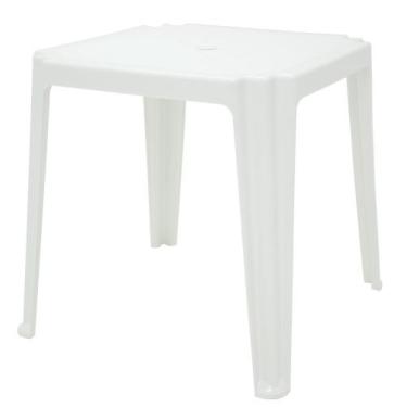 Imagem de Mesa Quadrada Tramontina Riviera Basic em Polipropileno Branco