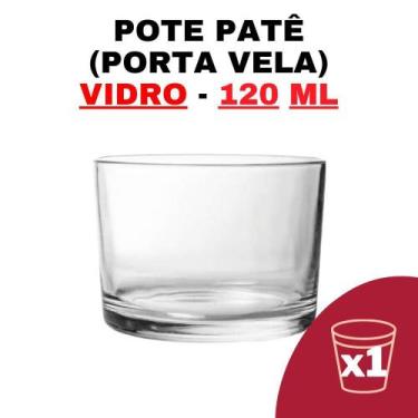 Imagem de Kit Potes De Vidro Patê Translúcido S/ Tampa 120 Ml - Senhora Madeira