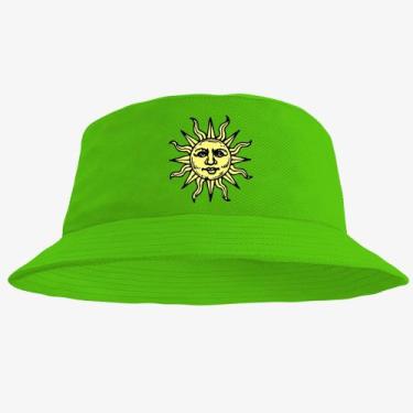 Imagem de Bone Chapéu Bucket Hat Estampado Sol - MP Moda Masculina, Único, Verde