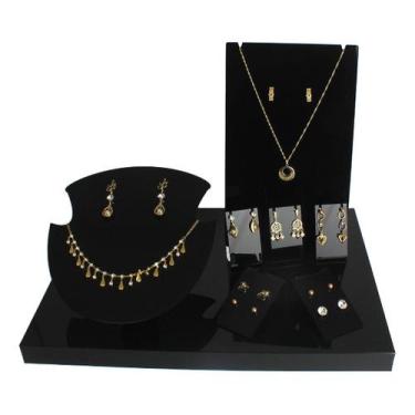 Imagem de Display Expositor De Semi Joias E Bijuterias Completo 8 Pçs - Acriliku