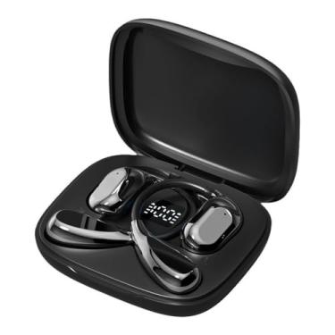 Imagem de Novos fones de ouvido Bluetooth abertos com condução de ar para esportes executando fones de ouvido sem fio,Black