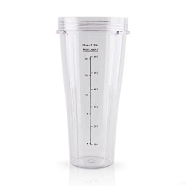 Imagem de Anbige Copos de peças de reposição, compatíveis com liquidificadores Ninja BL480 BL450 BL640 BL490 BL680 NN100 BL682 BL450 BL2012 CT640 CT800 BN400 CL401A SS100 BN750 (680.4 g slim copo)