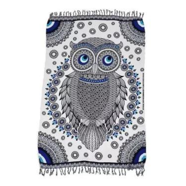 Imagem de Canga Praia Olho Grego Mandala Moda Verão Beach Poliéster - BALI, Coru