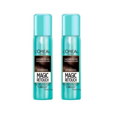 Imagem de Coloraçao Loreal Magic Retouch 75Ml Spray Castanh Escuro-2Un