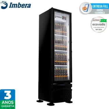 Imagem de Cervejeira Imbera 230 L Porta de Vidro Preta CCV144, 110V