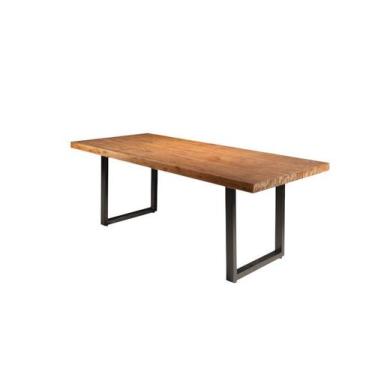 Imagem de Mesa área gourmet retangular de madeira maciça - Rafaele-2,50x0,90 met