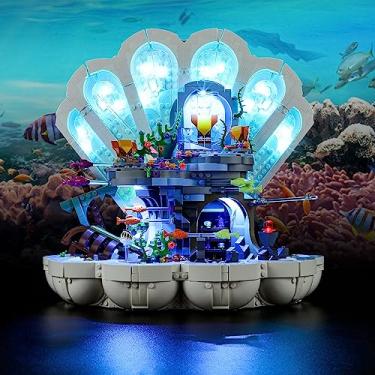 Imagem de Vaodest LED Light for Lego Disney 43225 The Little Mermaid Royal Clamshell Set,Design and Configuration Compatible with Model 43225(LED Light Only, Not Building Block Kit)