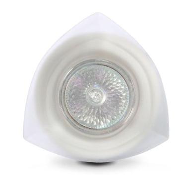 Imagem de Spot Dicroica Vidro Triangular (Com Lampada) - Home Line, Branca, 220V