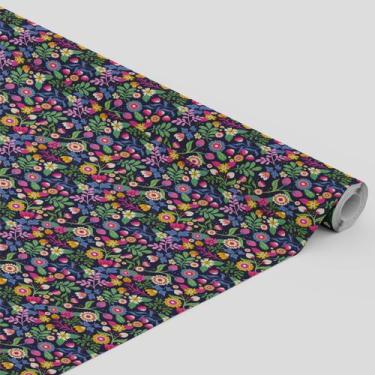Imagem de Tecido Oxford Estampado Floral colorido divertido - 1,40m - Core Decor