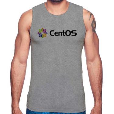 Imagem de Regata CentOS Linux Logo - Foca na Moda, Cinza, GG
