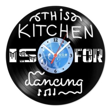 Imagem de Relógio De Parede Disco Vinil Cozinha - Dance na Cozinha - VCZ-023 - M