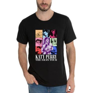 Imagem de Camiseta Unissex Katy Perry The Eras Camisa Algodão - DTF - SEMPRENALU
