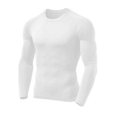 Imagem de Camisa Térmica Masculina Proteção Uv 50+ Segunda Pele Camiseta Blusa M
