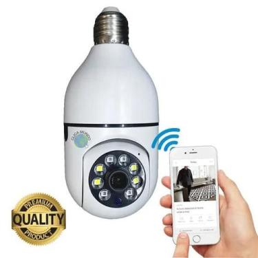 Imagem de Camera Ip Segurança Lampada Panoramica Wifi Espia - IP CAMERA
