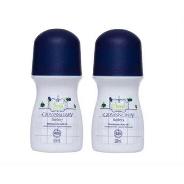 Imagem de Kit c/2 desodorantes roll on giovanna baby blueberry 50ml