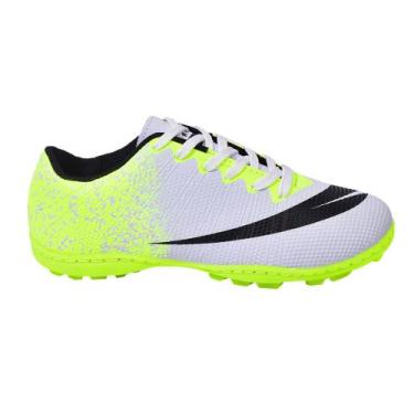 Imagem de Chuteira Society Cravinhos Colada e Costurada NEW - Perflex, Branco li