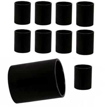 Imagem de KIT 10 Luva Para Eletroduto Condulete De Pvc Preto 3/4'' - Masster 