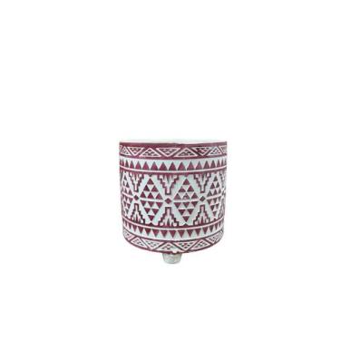 Imagem de Vaso de Planta Decorativo de Cerâmica 11cm - decorkasa, Vermelho