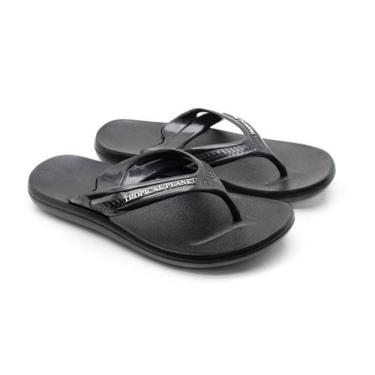 Imagem de Chinelo Masculino Antiderrapante Ortopédico Alcalay Macio, Preto, Bran