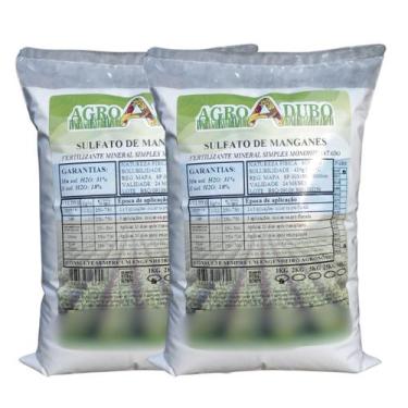 Imagem de Fertilizante Sulfato De Manganês 2kg Adubo Ferti Hidroponia - AGROADUB