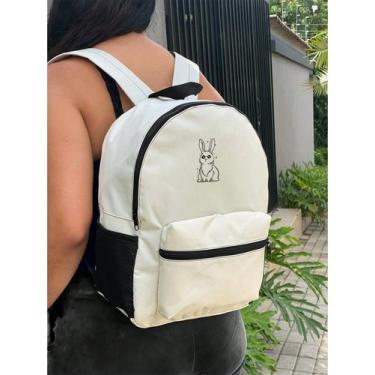 Imagem de Mochila Small COELHO 2 Bolsa Escolar Trabalho Viagem Mala Faculdade Fu