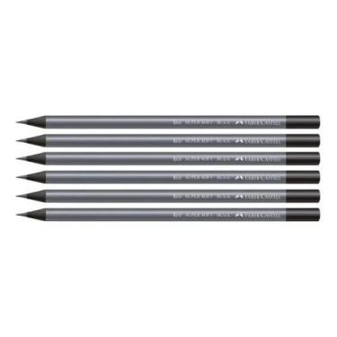 Imagem de Kit 06 Lápis Preto Grafite SuperSoft Black Faber-Castell