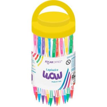 Imagem de Lapiseira 0.7MM WOW FUN Metal com Borracha - 6 Cores Sortidas - Pote c