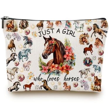 Imagem de SHLINCO Apenas uma garota que adora bolsa de maquiagem, Cavalos, Cavalos