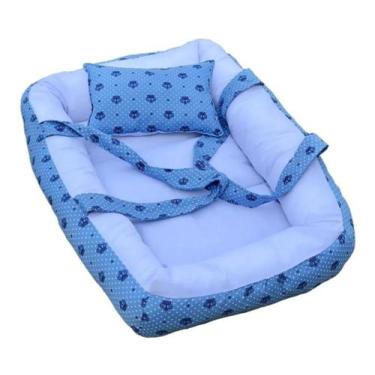 Imagem de Berço Portátil Ninho Redutor Bebê COROINHA AZUL - CLICK TUDO