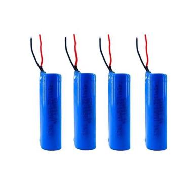 Imagem de 4X Super Baterias 3,7V 18650 2200Mah Com Fio - SANYO