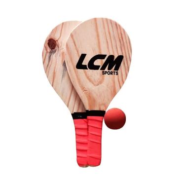 Imagem de Kit Frescobol LCM Com 2 Raquetes e 1 Bola