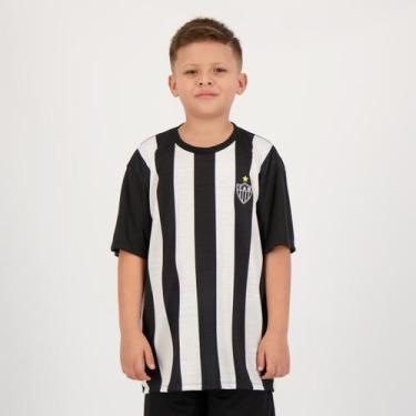Imagem de Camisa Atlético Mineiro Wag Juvenil Preta - Braziline, 12 ANOS