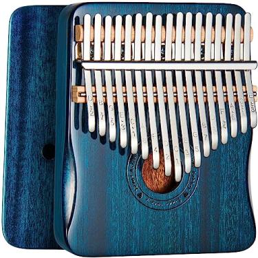 Imagem de Piano de polegar Kalimba 17 teclas piano de dedo (azul)