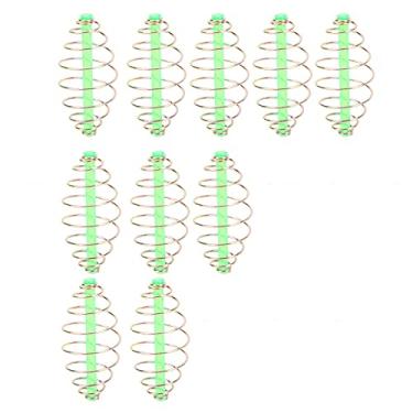 Imagem de Bobina de Mola Em Linha, Lançador de Isca de Metal, Equipamento de Pesca, Portátil, Leve, Inovador, Método Em Linha, Alimentador para Entusiastas da Pesca (Pequeno)