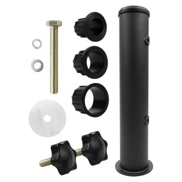 Imagem de QLZOZB Conjunto de tubos para guarda-chuva, suporte universal de granito, guarda-chuva, tubo de aço inoxidável, suporte de base de guarda-sol ajustável, suporte de guarda-sol para mesa de pátio