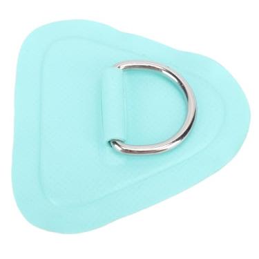 Imagem de Remendo de PVC à Prova de UV do Triângulo do Remendo do Anel D Com Fivela de Aço Inoxidável para Barcos Infláveis, Caiaques e Botes (Verde claro)