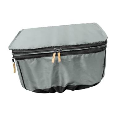 Imagem de YIJU Capa para cesta de bicicleta, proteção contra chuva com zíper lateral duplo, capa protetora contra poeira para triciclos, bicicletas de estrada, Cinza Prateado