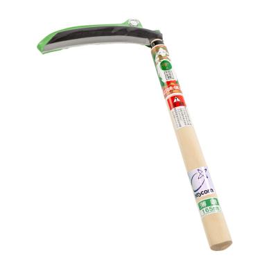 Imagem de nascom Foice de remoção de ervas daninhas japonesa (lâmina fina) lâmina de aço de alta qualidade (aço azul nº 2) ferramenta manual para jardinagem, capina e agricultura, peso leve, comprimento da