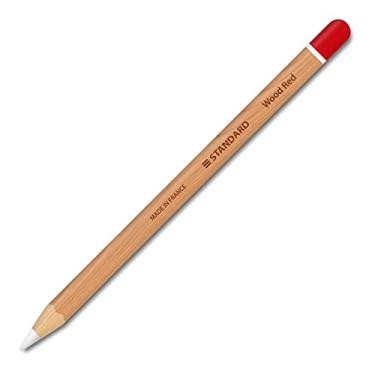 Imagem de Wood Pattern and Red Cap Design Wrapping Matte Vinyl Skin for Apple Pencil 2nd and Apple Pencil Pro, 2 Units Include (Wood Red, W-01)