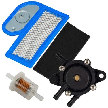 Imagem de HIFROM Filtro de ar de substituição pré-ar 49040-7001 Filtro de combustível da bomba de combustível compatível com Kawasaki FH451V FH500V FH531V FH541V FH580V FH680D Cortador de grama com motor de 4