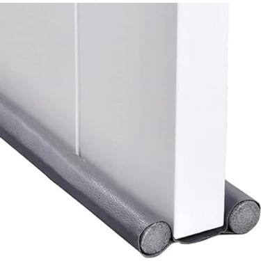 Imagem de Kepfire Protetor de Correntes de Ar para Porta Dupla 37", Isolamento Acústico, À Prova de Poeira, Vedação Ajustável, Porta, Janela, Isolamento, Rolha de Correntes de Ar - Cinza