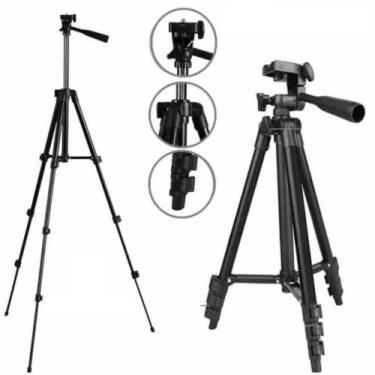 Imagem de Tripé Fotográfico 1020mm Universal Com Suporte para Celular - Tribo